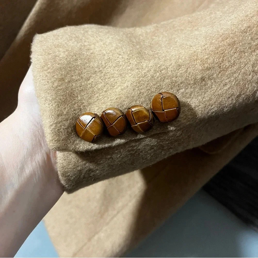 Vintage Tailors Row by Deansgate S&K Blazer Sport Coat Leather Buttons - Picture 15 of 16